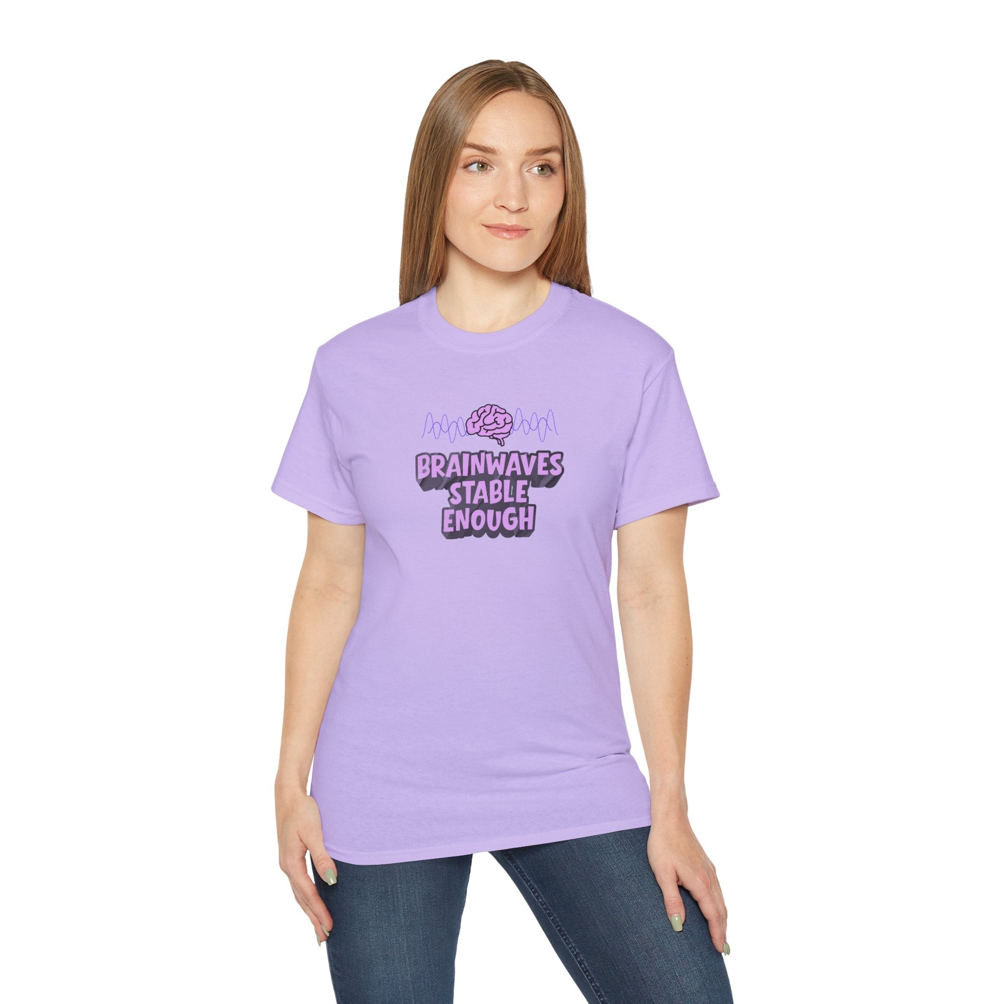 Brainwaves Stable Enough Unisex Heavy Cotton Tee