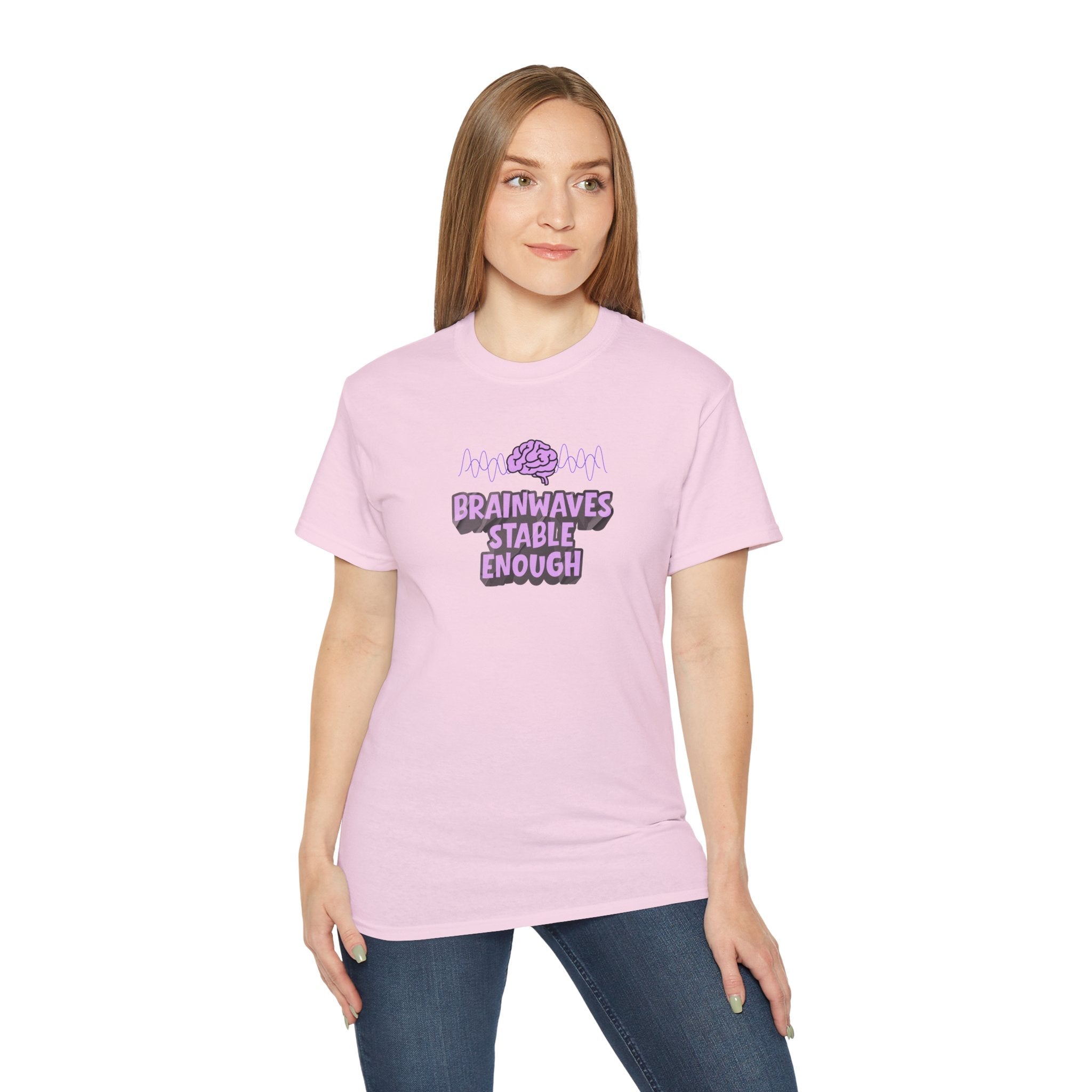 Brainwaves Stable Enough Unisex Heavy Cotton Tee