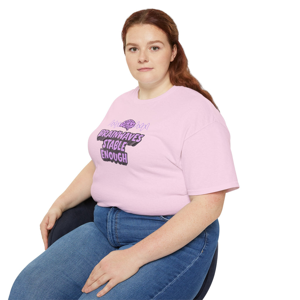 Brainwaves Stable Enough Unisex Heavy Cotton Tee