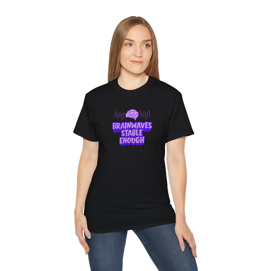 Brainwaves Stable Enough Unisex Heavy Cotton Tee
